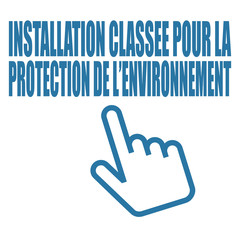 Logo installation classée pour la protection de l'environnement.