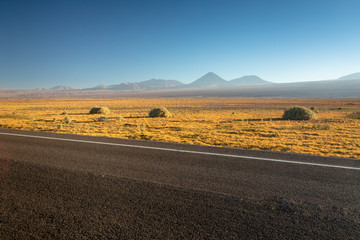Atacama desert, Chile, Andes, South America. Beautiful view and landscape.