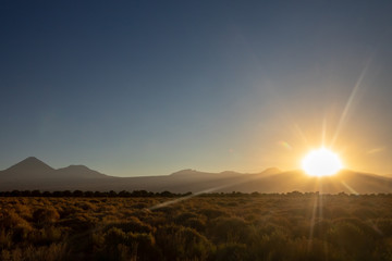 Naklejka na ściany i meble Atacama desert, Chile, Andes, South America. Beautiful view and landscape.