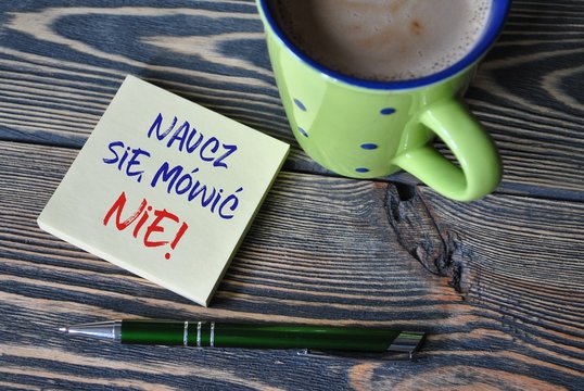 Naucz się m&oacute;wić nie