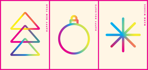 Winter holidays greeting card