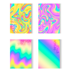 Abstract templates set for the design of modern covers. Fantasy marble pastel color background. Creative vector graphic element. Colorful eps10 illustration.