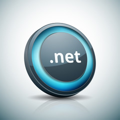 net domain name button illustration