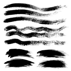 ink grunge stains brush set