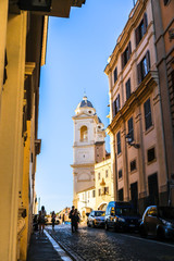Church Near Spanish Steps Roma Italia