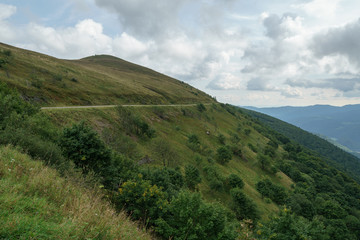 Fototapeta premium Lanschaftsaufnahmen aus den Vogesen im Spätsommer in Frankreich