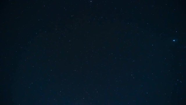 time lapse star in night sky