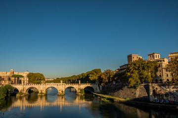 Ponte S. Angelo Tiber River 