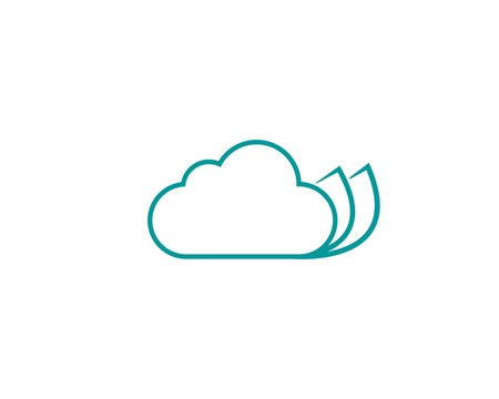 Cloud Printing simple logo