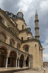 Outside view of Built by architect Mimar Sinan between 1569 and 1575 Selimiye Mosque  in city of Edirne,  East Thrace, Turkey