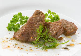 Говядина на белом фоне Beef on white background