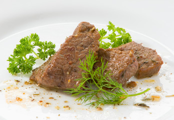 Говядина на белом фоне Beef on white background