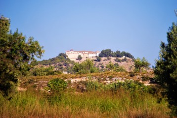Fototapeta na wymiar Monastery on the hill