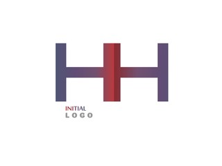 Obraz premium HH Initial Logo for your startup venture