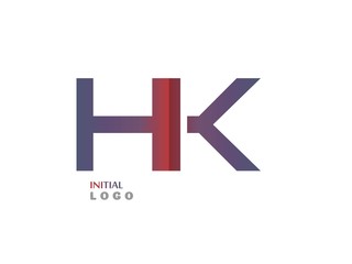 HK Initial Logo for your startup venture