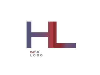 Fototapeta premium HL Initial Logo for your startup venture
