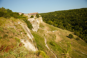 Summer landscape on the territory of the peninsula of Crimea.