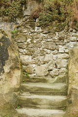 Stone staircase on the peninsula of Crimea