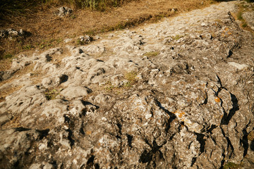 Stone landscape on the peninsula of Crimea.