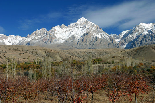Mount Demirkazik at Aladaglar National Park in Nigde, Turkey. Mount Demirkazik is the most famous mountain in Aladaglar.