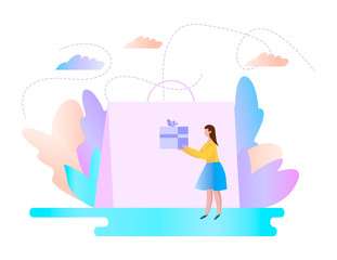 concept of online shop. Purchase from online store.