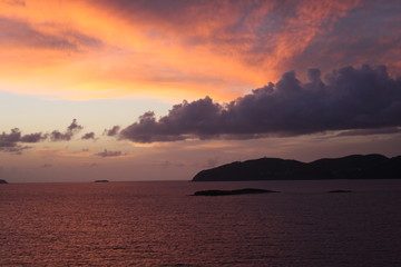 Sunrise in st. thomas