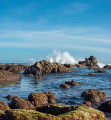 Fototapeta na wymiar rocks and waves