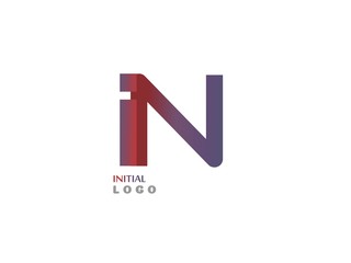 IN Initial Logo for your startup venture