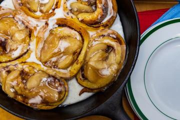 Cinnamon Rolls with Apple Filling