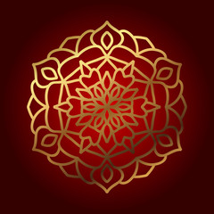 luxury mandala pattern design vector