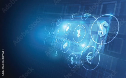 Money Transfer Global Currency Stock Exchange Stock - 