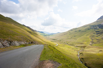 Peaceful Roads in Lake District, England  