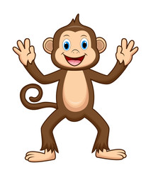 Cute Monkey Cartoon
