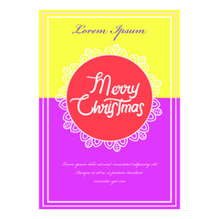 Christmas greeting card template