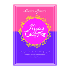 Christmas greeting card template