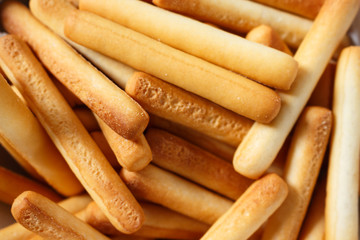 bread sticks top view full background.