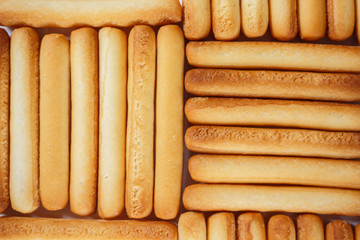 bread sticks top view full background.