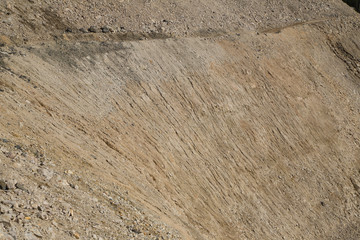feldspar ore mine quarry with rocks dump mining technology