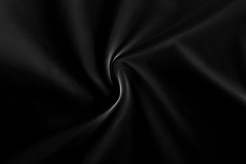 Abstract Black fabric texture background, luxury cloth or liquid wave
