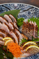 クロムツ炙り刺身盛り