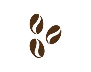 vector coffee beans icon 