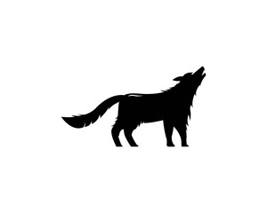 Wolf Logo vector icon illustration design