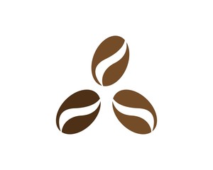vector coffee beans icon 