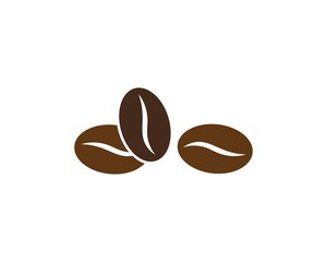 vector coffee beans icon 