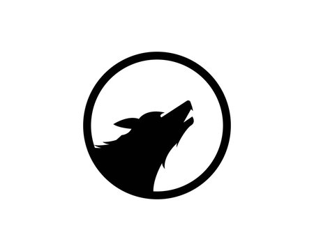 Wolf Logo vector icon illustration design