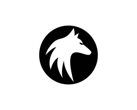 Wolf Logo vector icon illustration design