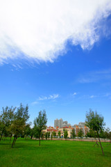 Luannan county city building scenery, China