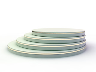 Presentation room with empty podium. 3D