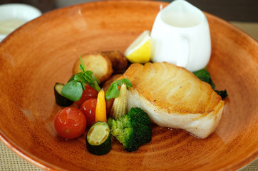 snow fish steak