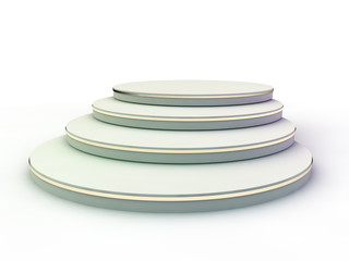 Presentation room with empty podium. 3D